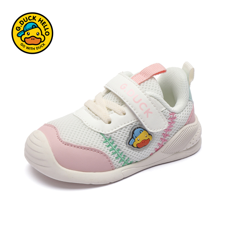 Zapatos deportivos para niños de pato amarillo doble transpirable ligero antideslizante para niños y niñas zapatos de corrección para bebés con suela suave zapatos para niños pequeños