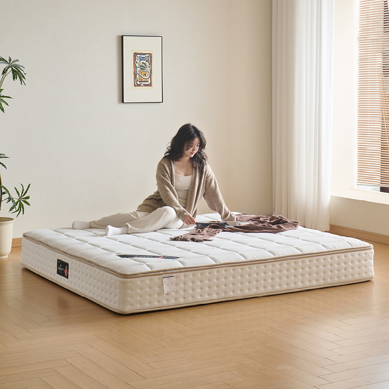 Waffle Fully Removable High Resilience Sponge Mattress 25cm Soft and Hard Freely Adjustable Independent Pocket Spring Home Mattress