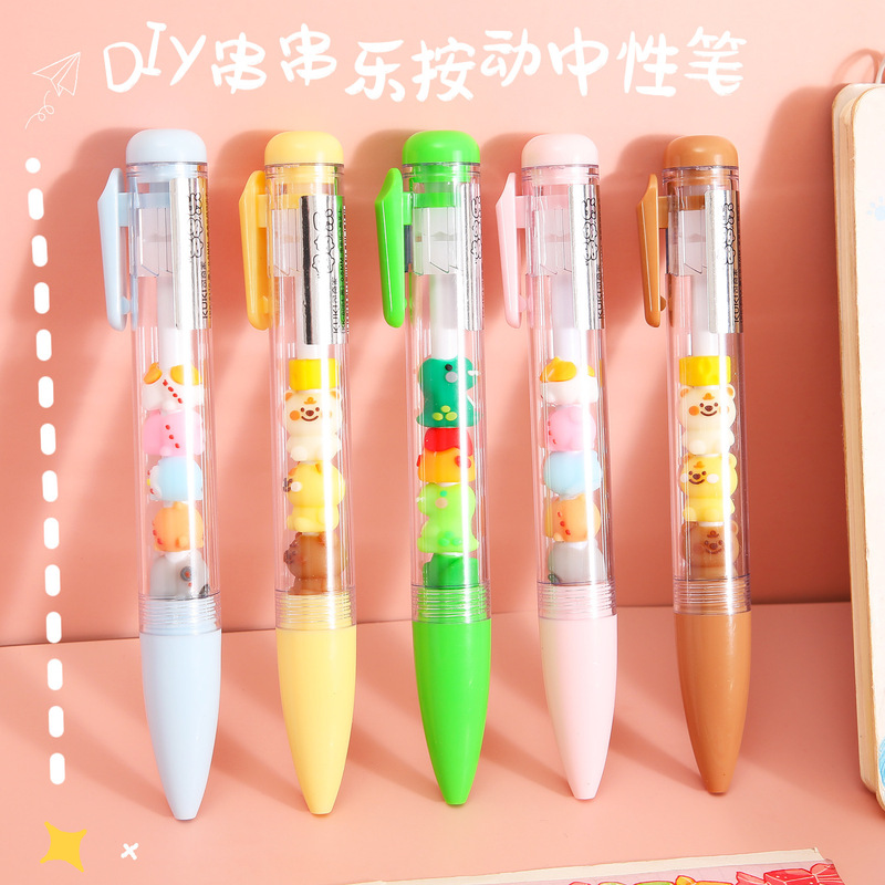 Keqi String Music Gel Pen Cute Creative Styling Pen DIY Beaded Signature Pen Student High Color Value Press Pen Keqi String Music Gel Pen Cute Creative Styling Pen DIY Beaded Signature Pen Student High Color Value Press Pen
