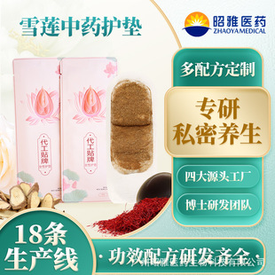 Herbal pads e-commerce wholesale traditional Chinese medicine snow lotus paste health paste custom micro-explosive OEM antibacterial antipruritic pads