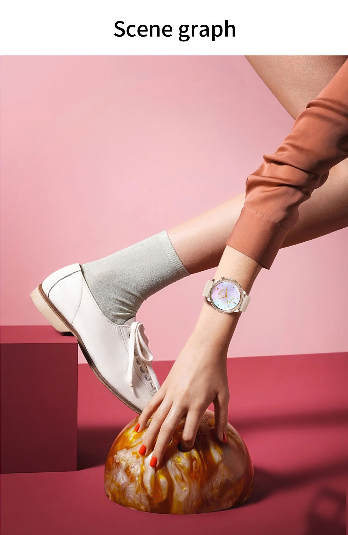 New V65 smartwatch, AMOLED screen, waterproof, smart reminder, Bluetooth, sports watch, ladies' bracelet undefined