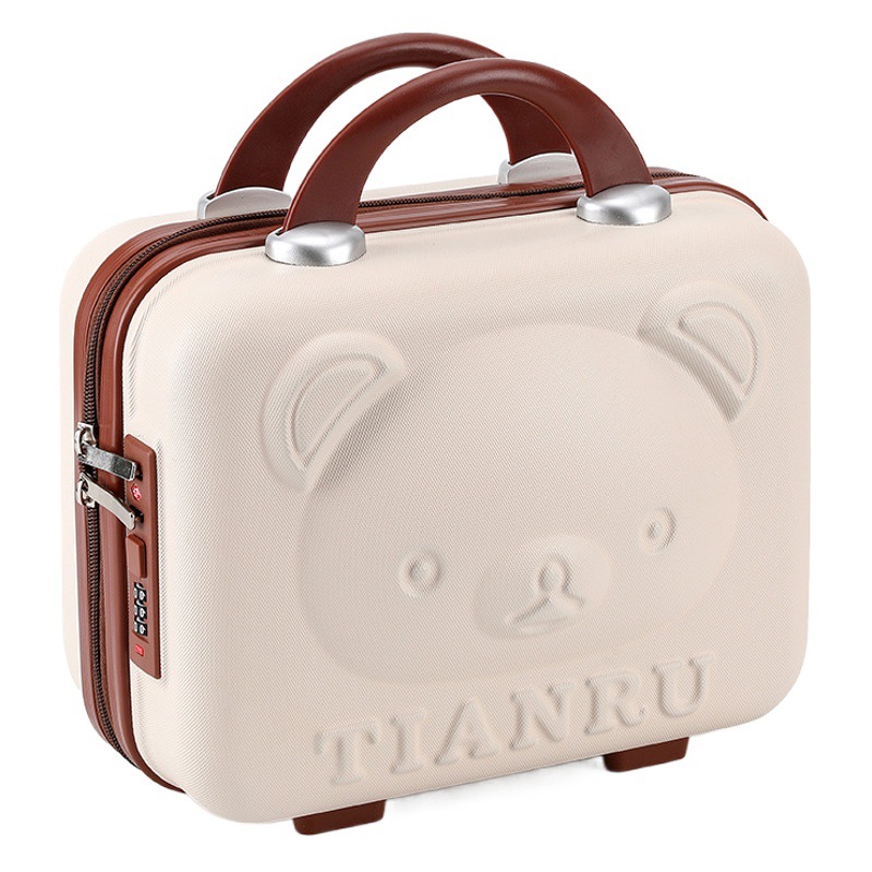 スーツケース14インチ化粧箱お土産旅行箱女性16熊ミニ暗号箱ハンドバッグ卸売り