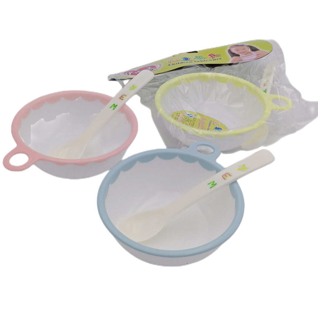 L2315 0079 # círculo Tazón Set 2 yuanes Tienda de bebé lindo dibujos animados melamina porcelana imitación jardín infantil comer image 4