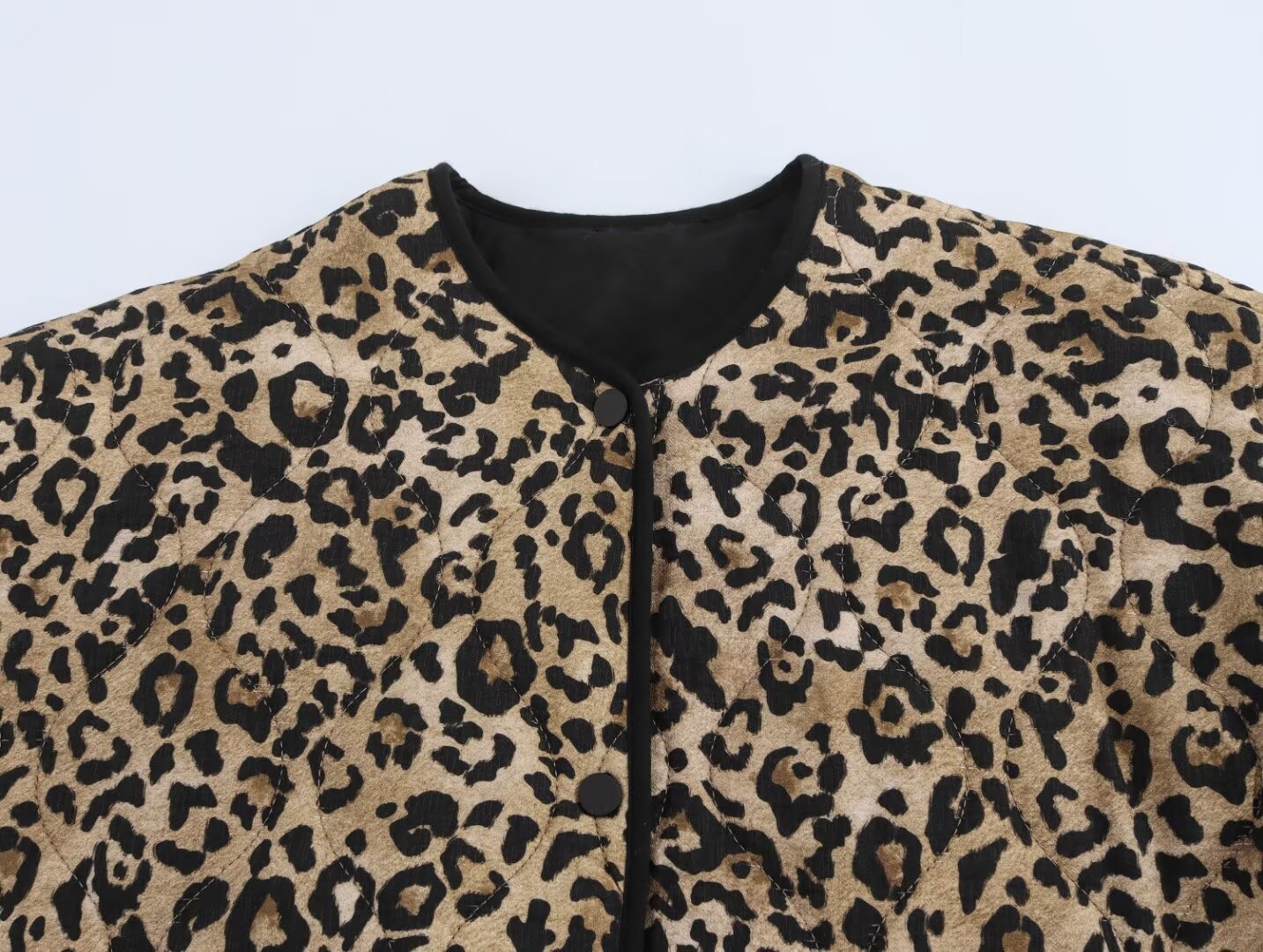 Women's Streetwear Leopard Single Breasted Cardigan Cotton Clothes display picture 10