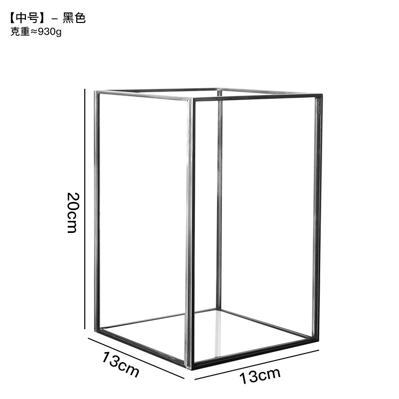 Modern Simple Metal Glass Geometric Ornaments Model Room Desktop Hotel Home Living Room Creative Soft Decorations