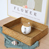 Japanese straw table storage box, coffee table, remote control