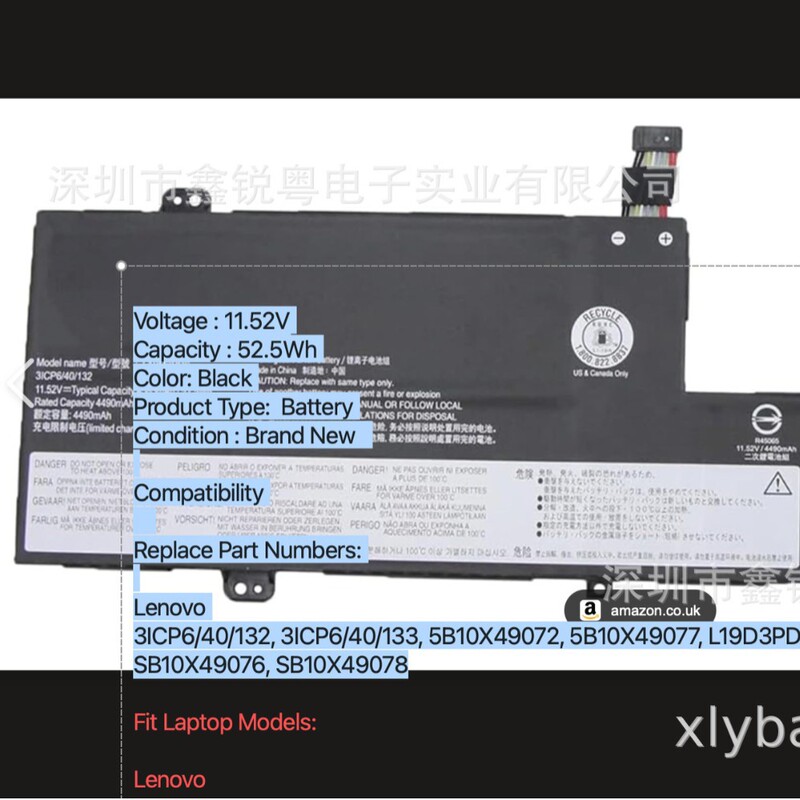 Ideapad Flex 5-15Itl05 82Ht003Dge 5-15Itl05 Battery Sb10X49078 Ideapad Flex 5-15Itl05 82Ht003Dge 5-15Itl05 Battery Sb10X49078