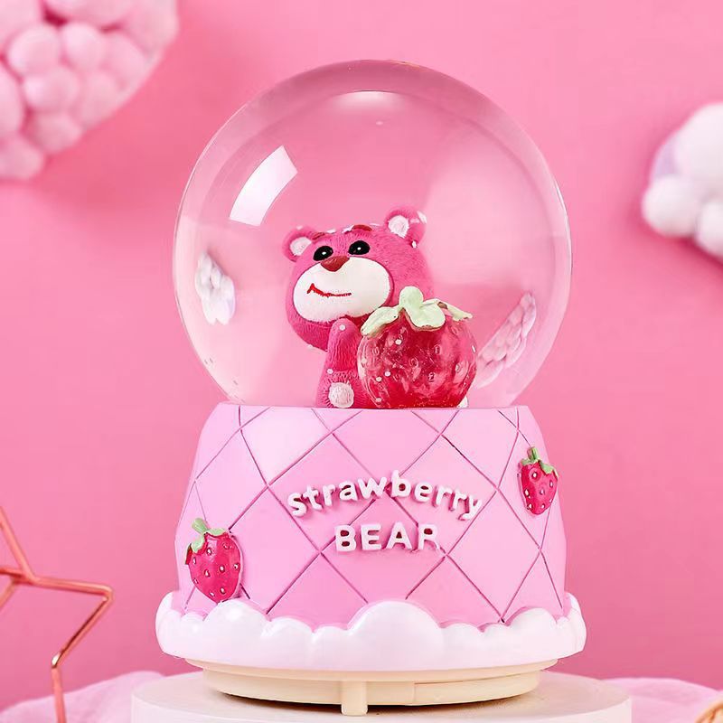 Venta directa de fábrica bola de cristal música caja de música para enviar compañeros de clase niña niña niña regalo de cumpleaños niña princesa día del niño