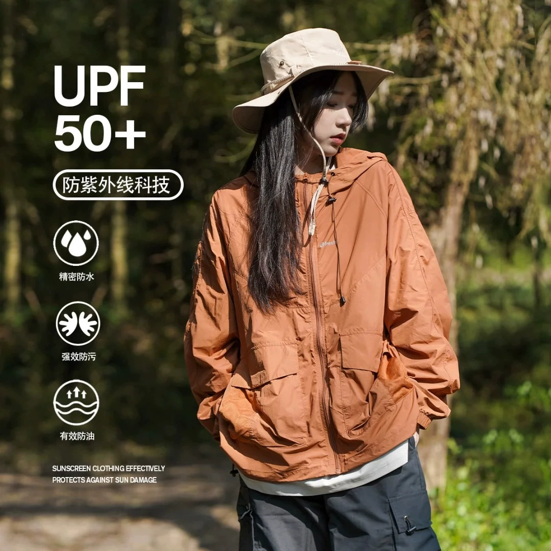 UPF50 Горная солнцезащитная одежда быстросохненькая оригинальная пряжа тонкая анти-УФ-альпинистская одежда для мужчин и женщин