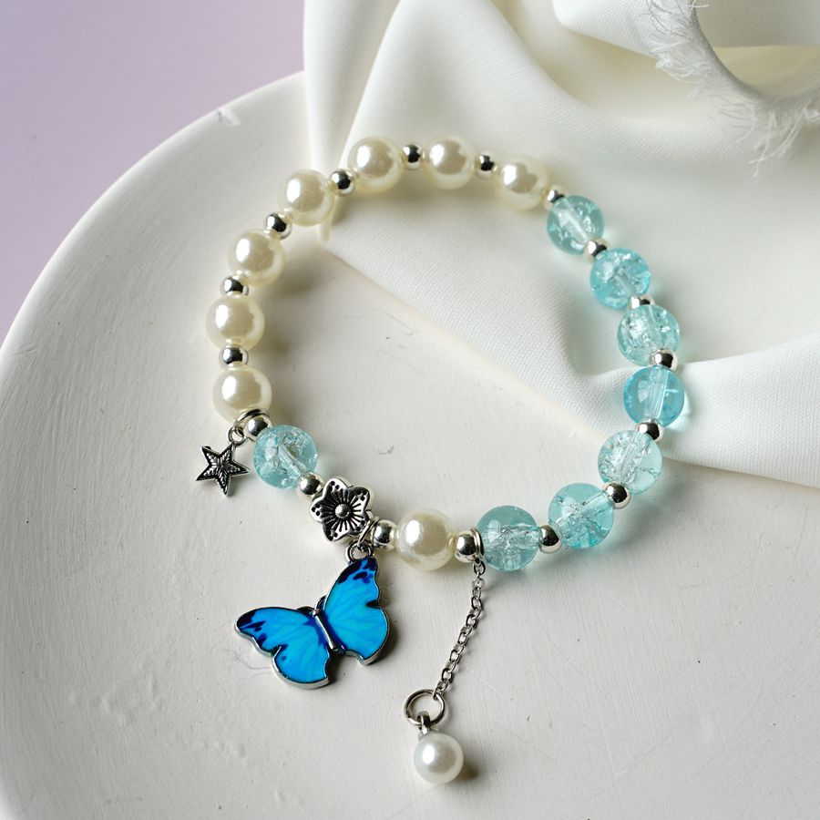 Fashion Butterfly Alloy Flowers Bracelets display picture 4