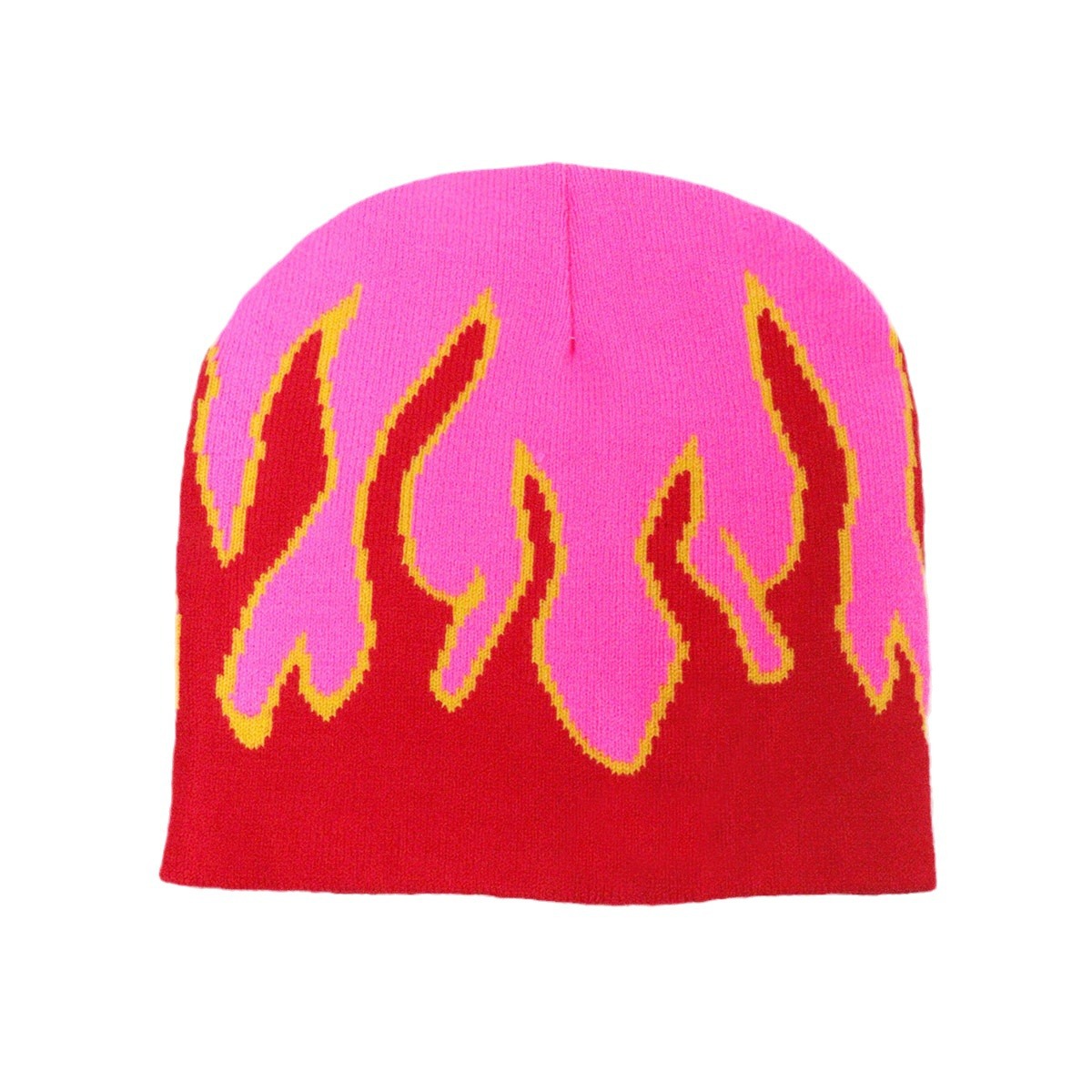 Unisex Hat trend bottom flame multi-colored men and women_voghion.com