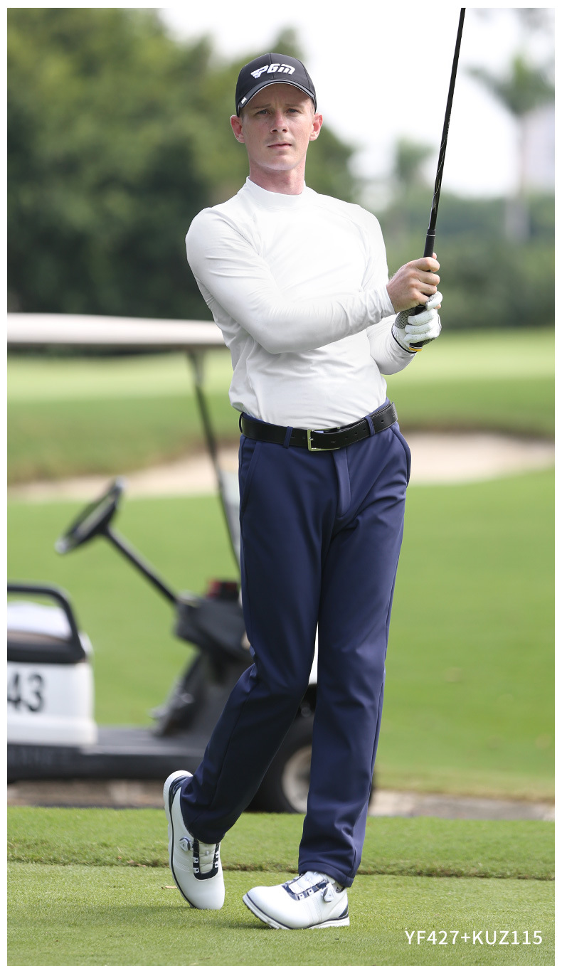 Quần golf nam dài lót nhung chống thấm nước PGM giữ ấm mùa thu đông — Quần kaki KUZ115-lót nhung, Quần đen KUZ115-lót nhung, KUZ115 quần màu xanh hải quân lót nhung chi tiết 10