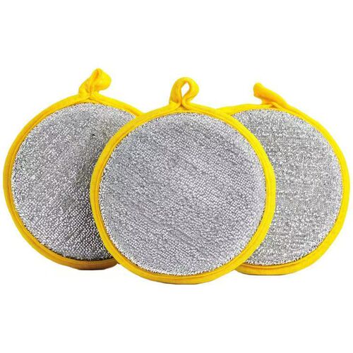 Thickened Yuanbao Dishwashing Sponge Block Pot Scrubbing Gadget Household Dishwashing Cloth Dual-Sided Yuanbao Towel Kitchen Household Version