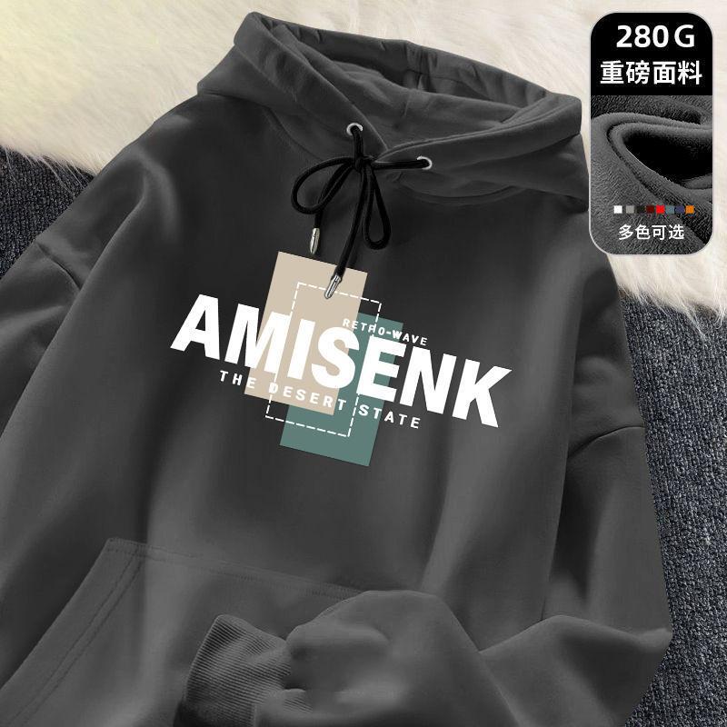 Autumn hooded sweatshirt for men 2025 spring/autumn style, casual loose top for teenagers, trendy brand oversized jacket Autumn hooded sweatshirt for men 2025 spring/autumn style, casual loose top for teenagers, trendy brand oversized jacket