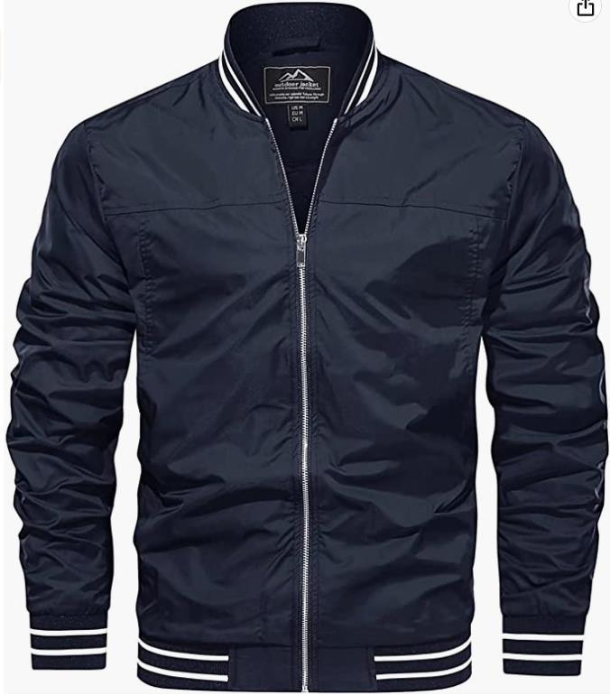 Giacca a vento leggera da uomo, antivento, casual, taglia europea_voghion.com