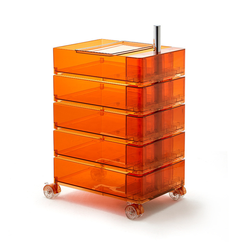 Acrílico transparente naranja (espesar)