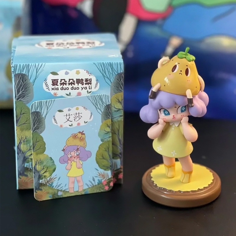 Genuino dibujos animados Xia Duoduo Yali caja ciega mano niña corazón decoración de dormitorio niña regalo de vacaciones al por mayor