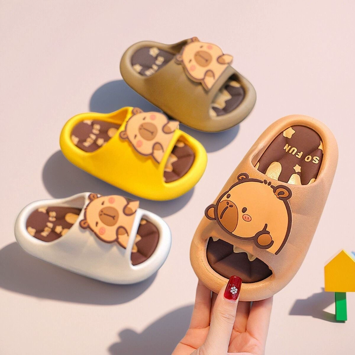 Kabbara детские тапочки новый летний мальчик мультфильм ребенок в помещении