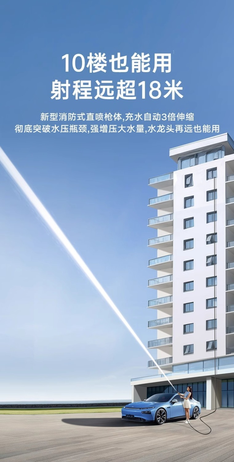 L5U Touras Car Wash Household Water Gun High Pressure Strong Pressurization Household Water Pipe Faucet Wash Floor