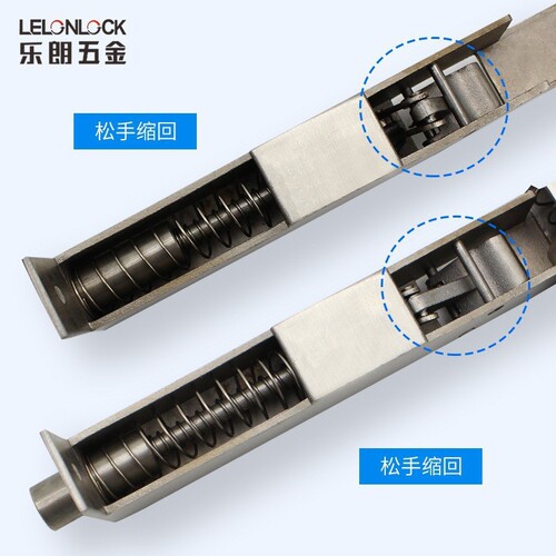 Concealed latch wooden door mother door concealed latch Wholesale stainless steel 304 automatic latch anti-theft door heaven and earth latch