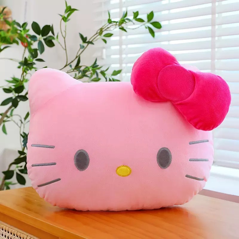 ハローキティ枕、かわいい、非常に柔らかい、大きな頭のソファクッション、豪華な枕、見栄えの良い漫画の女の子の枕|undefined