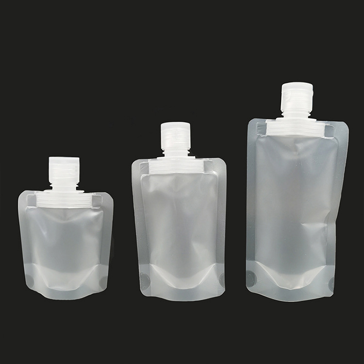Liquid sample pouches shampoo shower gel conditioner flip cap travel portable cosmetic squeeze pouch