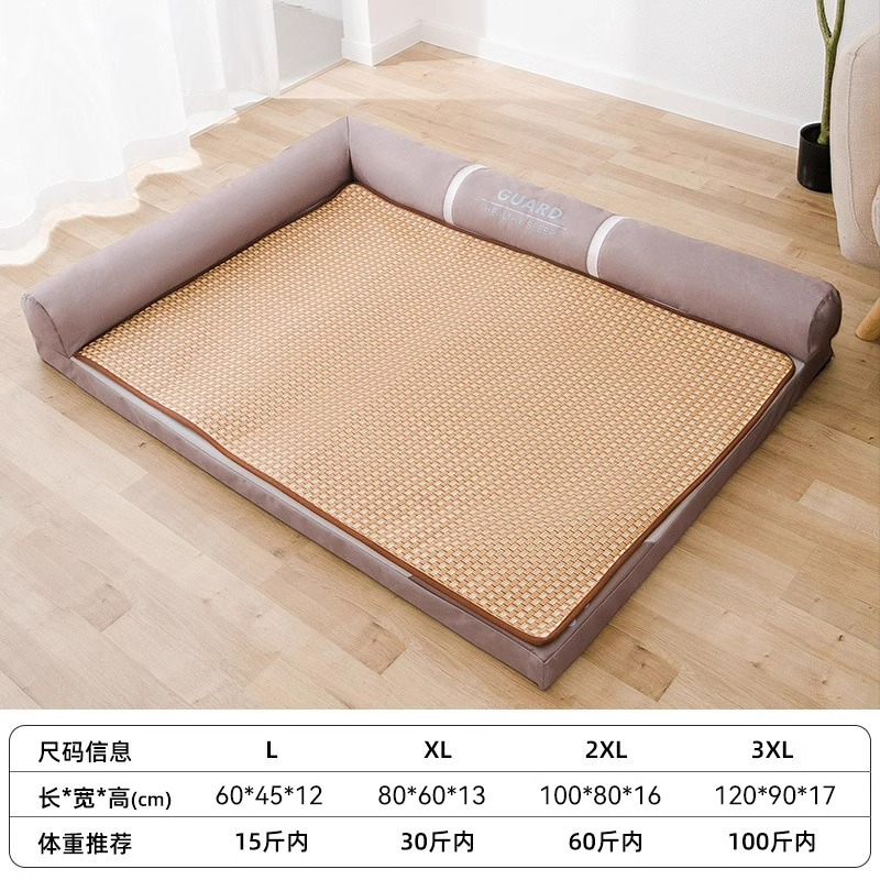 Four Seasons Big Dog Kennel mediano grande perro nido estera extraíble y lavable sofá Golden Retriever Nido sofá cama nido para mascotas al por mayor