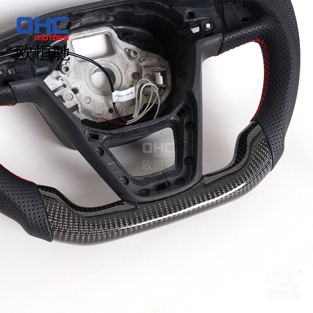 Suitable for Seat Leonmk3 Fr/Cupra Ibiza Carbon Fiber Smart Led Steering Wheel Modification