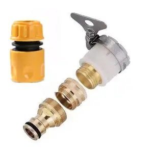 Multi-function connector 4 points adapter basin connector faucet connector universal connector metal plastic quick connection