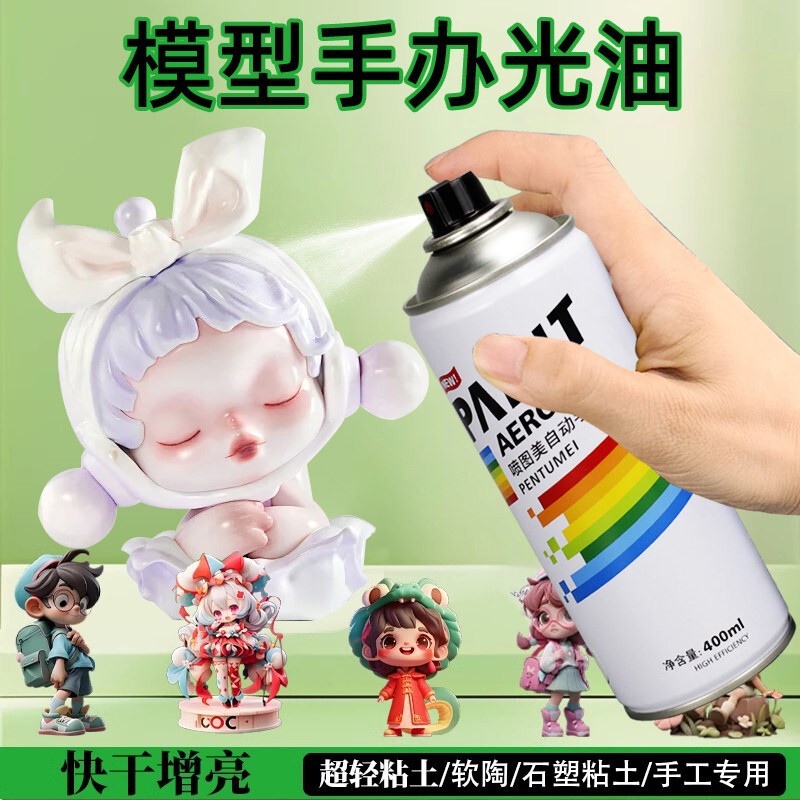 Glossy Varnish, Ultra-Light Clay Model Figurine, Handmade Varnish, Soft Clay Sealing Glaze, Color-Preserving Transparent Lacquer