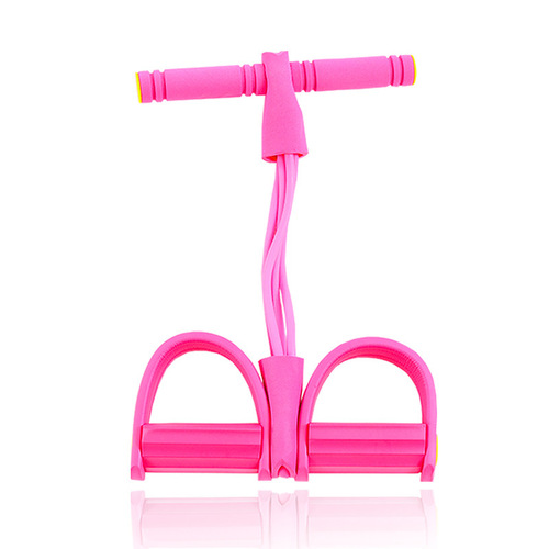 Foot Pedal Resistance Bands, 4-tube and 6-tube Resistance Straps, Home Yoga Sit-up Assistance Device, Elastic Bands, One Piece Shipping