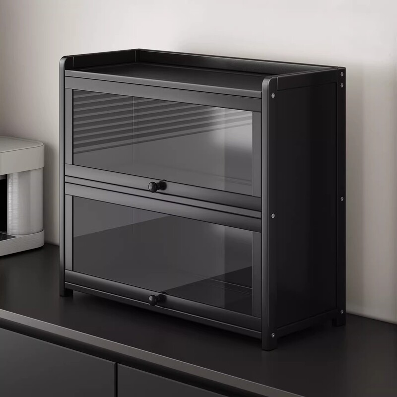 Desktop Storage Cabinet, Cosmetics Organizer, Household Kitchen Storage Rack, Multi-Layer Storage Cabinet, Bread Cabinet, Display Cabinet