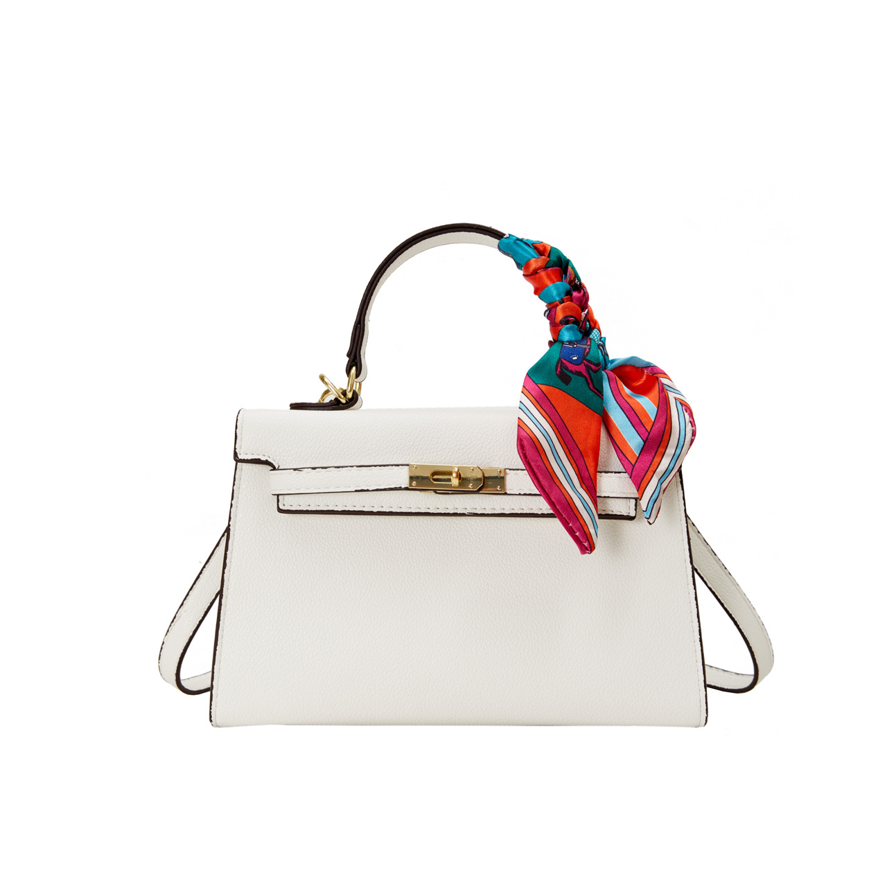 Bag2024 nuevo sentido de alta gama bolso portátil transfronterizo platino Kelly bolso moda femenina 100 bolso de hombro único