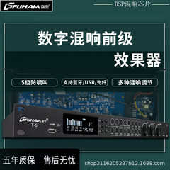 专业数字效果器厂家直销防啸叫抗干扰处理混响均衡效果调节家用