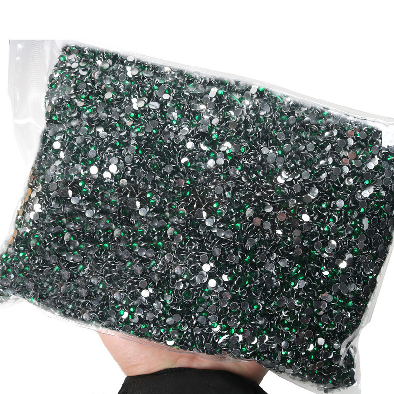 Cross-Border Hot-Selling Semi-Circle Resin Diamond Fantasy Jelly Ab Color Nail Diamond Mobile Phone Case Violent Bear Sticker Diamond DIY Accessories