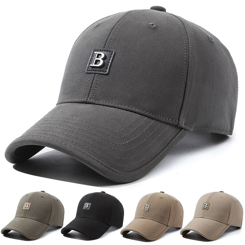 Versione coreana della nuova lettera ricamata con patch da baseball di mezza età in primavera autunno, lingua d'anatra semplice e versatile_voghion.com