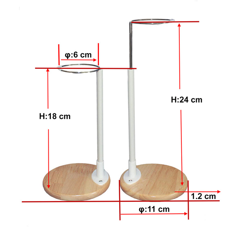 Investigación y desarrollo independientes nuevo soporte de muñeca de color primario de madera de primera venta soporte de muñeca sdbjd soporte de muñeca de 20-60 cm