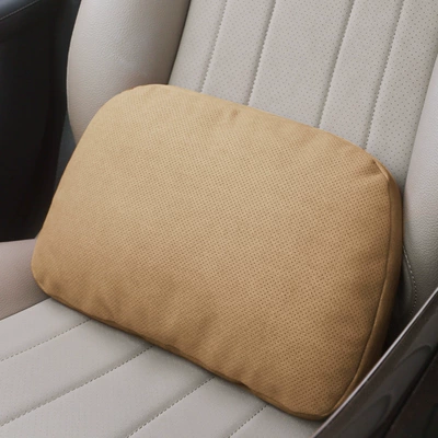 Seat Lumbar Support Cushion – Headrest - perforated-saddle-brown-lumbar-support