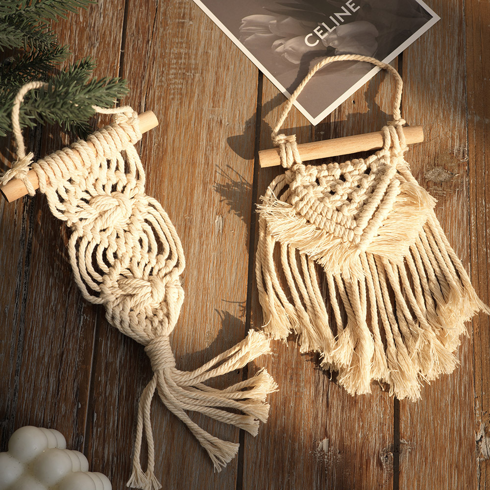 Bohemia estilo dreamcatcher red campana de viento decoración del hogar colgante artesanal creativo peinado decoración del hogar transfronteriza