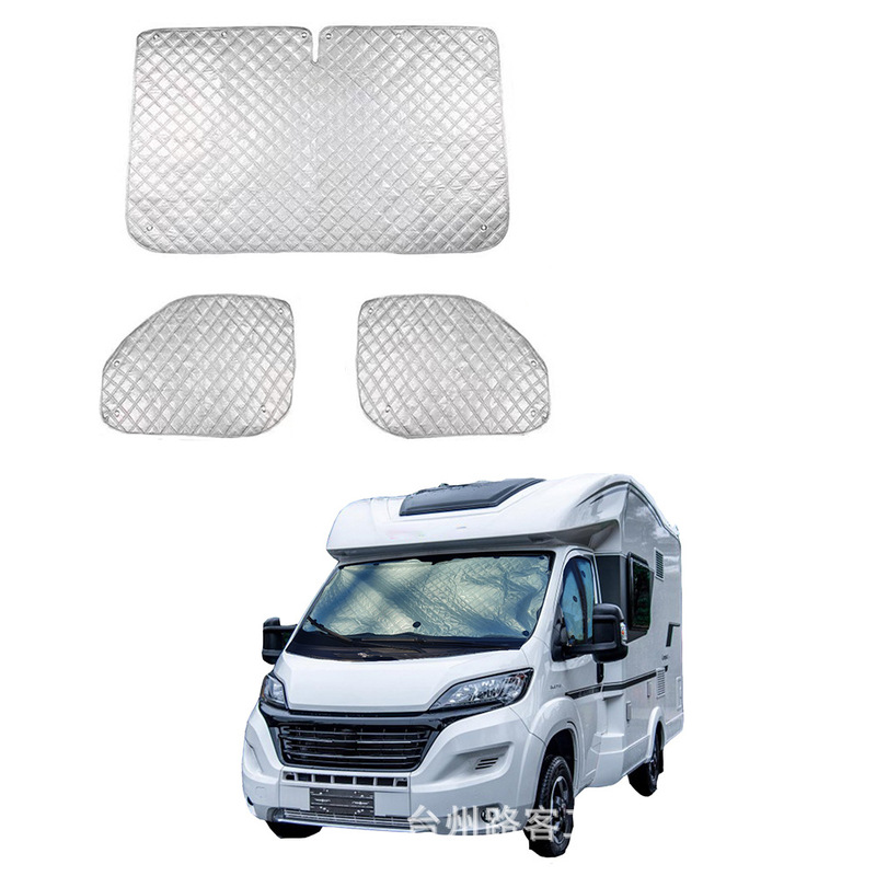 Rv VWT5/6 Sunshade Three-piece Windshield Cover Reflective Uv Fiat DUCATO Sunshade