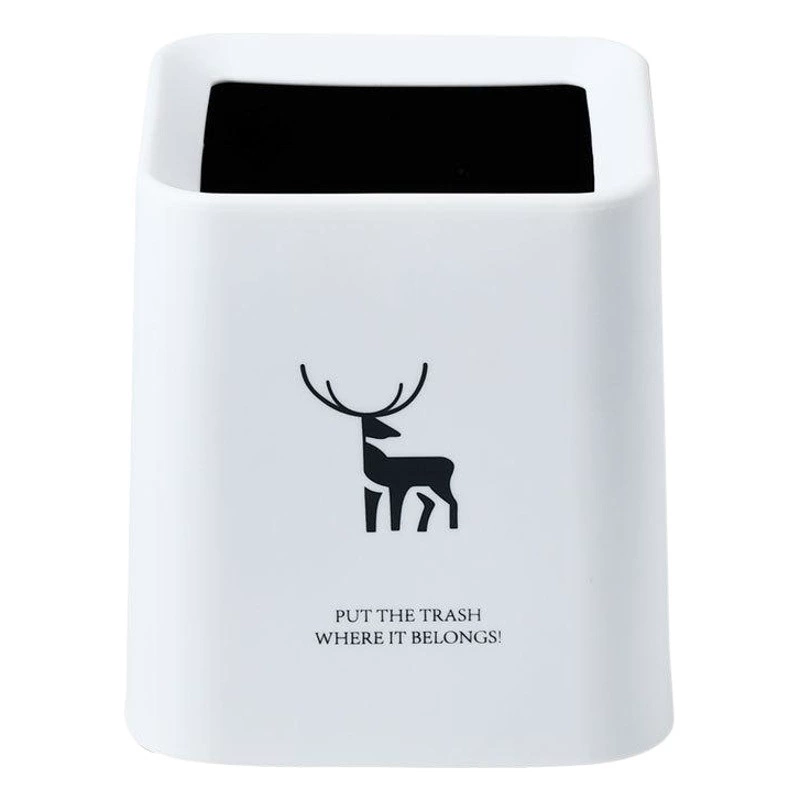 Скандинавский квадратный мини-без крышки настольный мусорный бак журнальный столик гостиная офис кабинет двухслойный японский стиль простой креативный