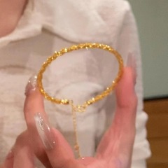 新しい中国風のゴールデンツイストサークルクラッシュアイスブレスレットレトロライト高級絶妙なハイエンドブレスレットクラシックファッションブレスレット