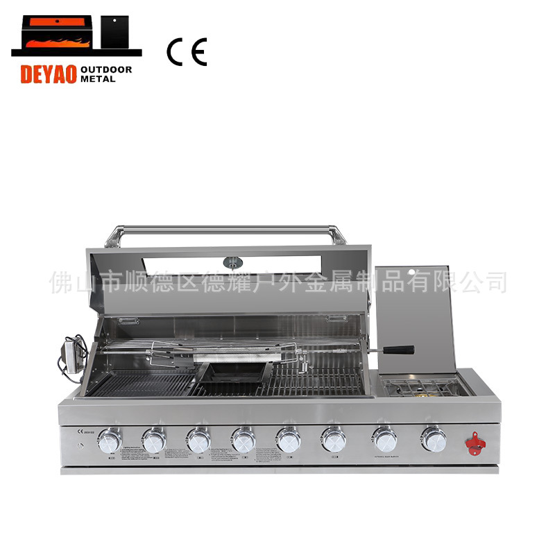 Europa y América patio jardín parrilla parrilla portátil acero inoxidable incrustado parrilla de gas al aire libre