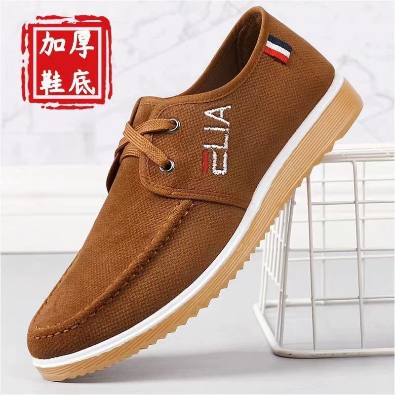 Оптовая продажа старой Пекинской мужской обуви тканевая обувь Внешняя торговля розничная торговля весна и осень ленивая обувь Рабочая обувь повседневная обувь оксфордская подошва Нескользящая