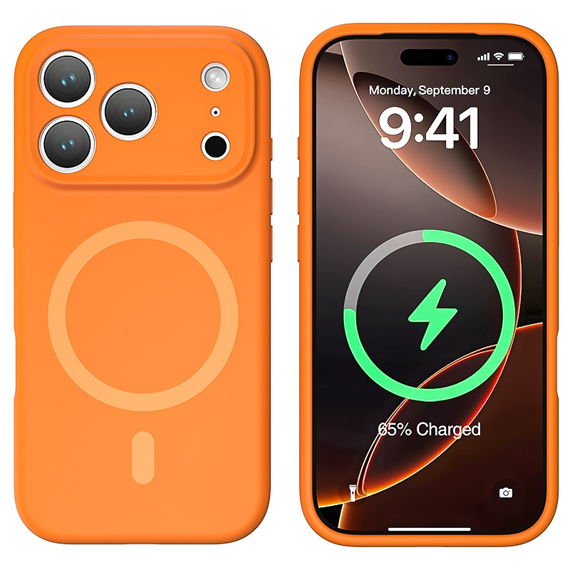 适用iPhone17pro液态硅胶磁吸手机壳16强磁magsafe全包镜头保护套|undefined
