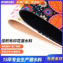 源頭廠家印花佳積布復合SBR潛水料寵物包箱包電腦包杯套手套專用