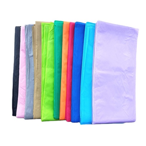 Cross-border disposable solid-color tablecloth PEVA plastic tablecloth hotel restaurant disposable birthday party scene decoration