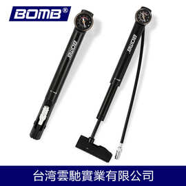 BOMB迷你压力表气筒高压充气山地车单车公路车通用美嘴法嘴打气筒