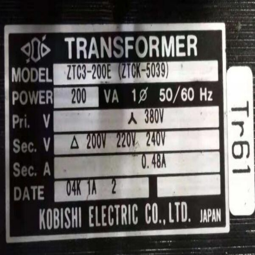 日本KOBISHI品牌变压器ET50~ET3K系列  FC系列  ZTC系列变压器