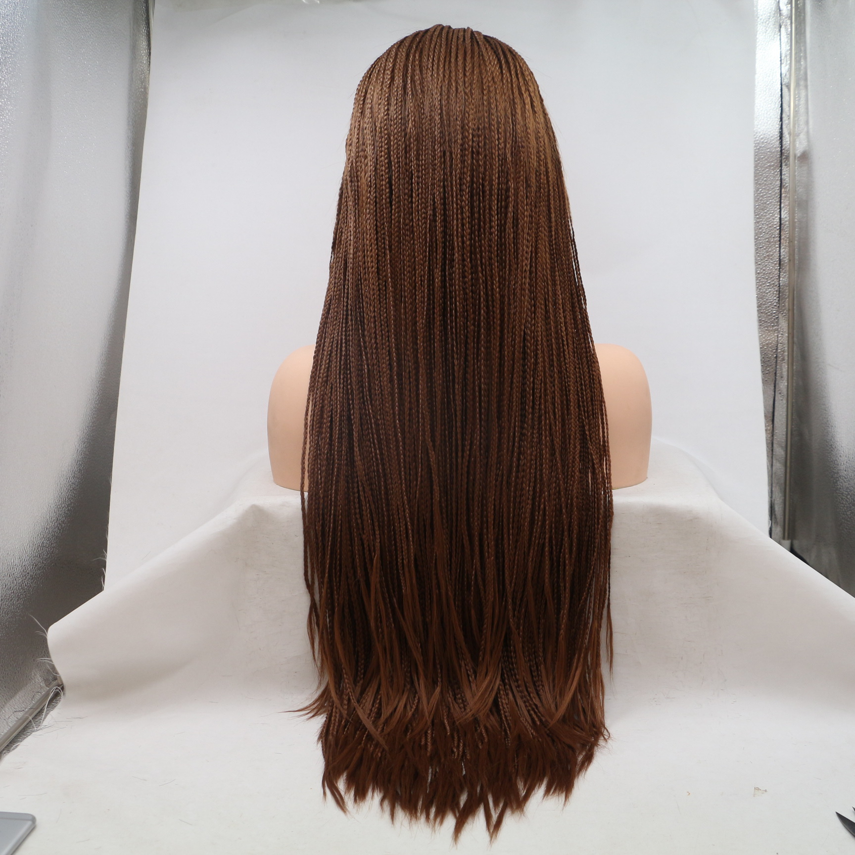 Europa y los Estados Unidos NEWLOOK frente de encaje moda nuevo cabello largo trenza larga pelucas transfronterizas Lace Frente Wigs